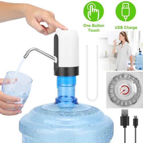 Electric Water Bottle Dispenser Rechargeable Automatic Drinking Water Bottle Pump For 2-5 Gallon Bottle Electric Water Bottle Dispenser Rechargeable Automatic Drinking Water Bottle Pump For 2-5 Gallon Bottle